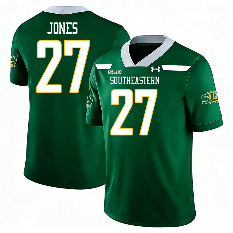 Southeastern Louisiana Lions #27 Jakyri Jones College Football Jerseys,Uniforms Stitched-Green